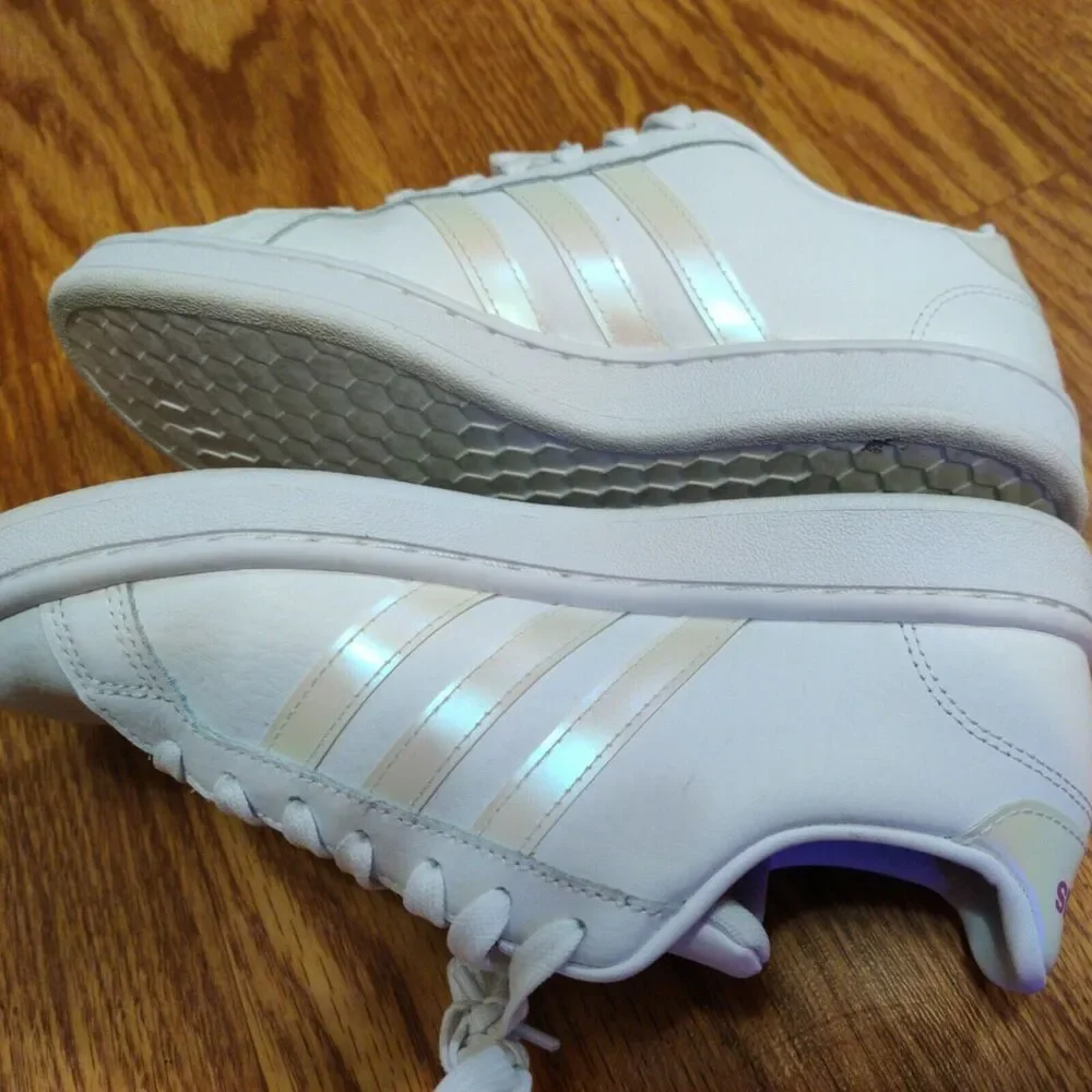 Adidas X Zoe Saldana Grand Court Women’s Sneakers ~ Very Nice Condition ~ SZ 6.5